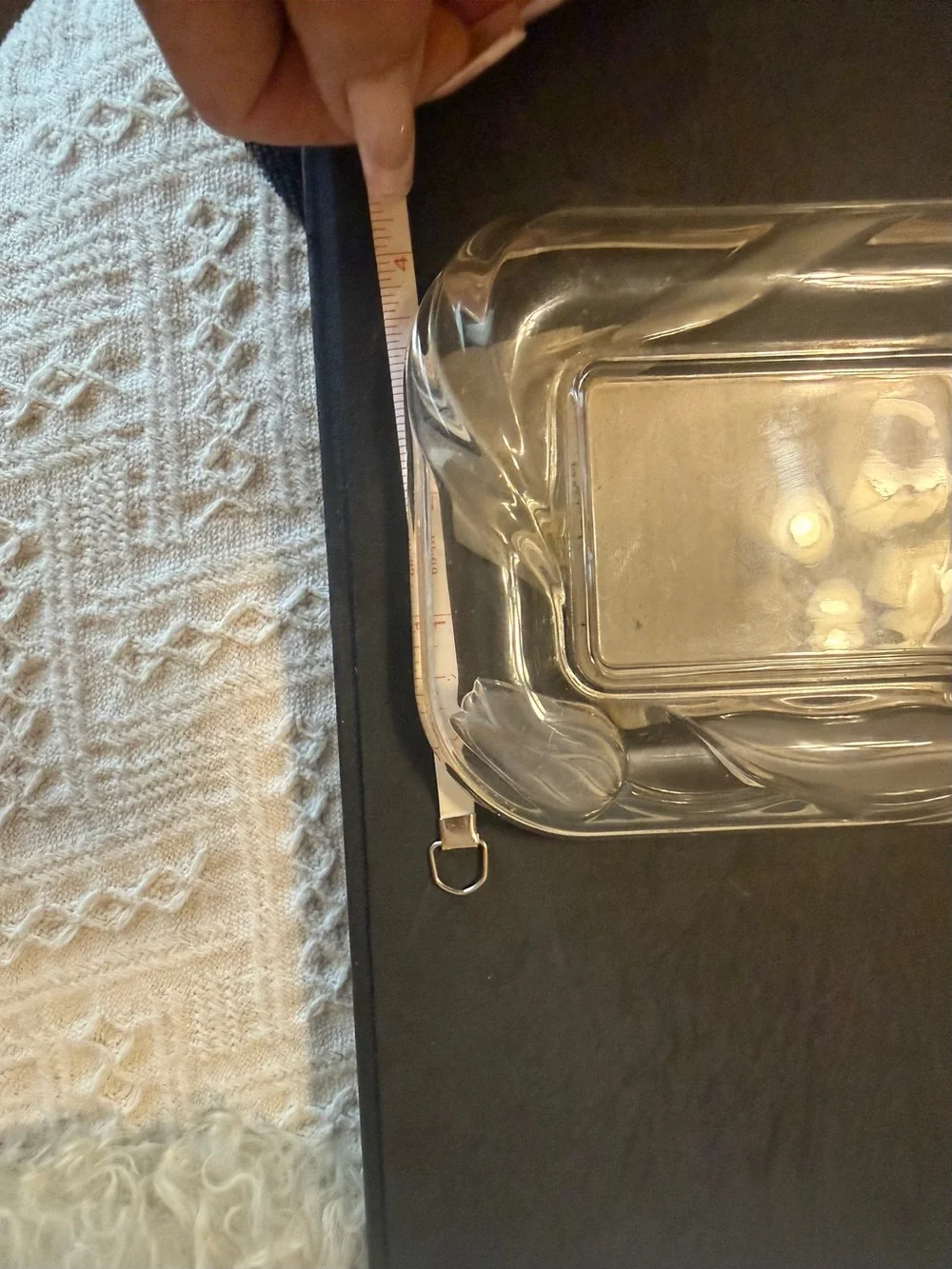 Swirl/ Tulips Vintage Crystal glass picture frame